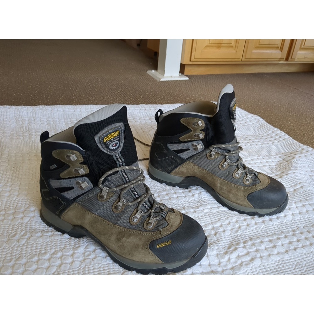 Asolo Fugitive GTX Hiking Boots Men's Black Brown Size 11.5 Waterproof